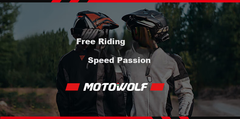 MOTOWOLF Motorcycle Riding Jacket Autumn Winter Unisex Four-Season Protective Racing Gear 23