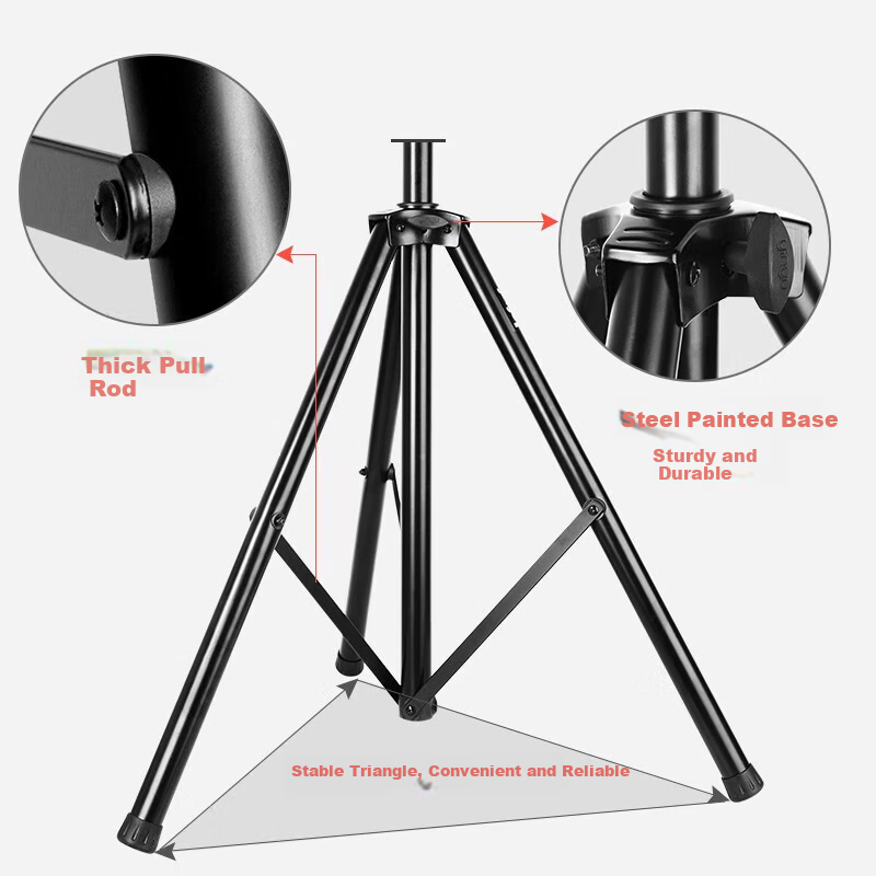 Aiwa Professional Audio Speaker Stand Universal Portable Thickened Adjustable Floor Telescopic Speaker Tripod Speaker Companion