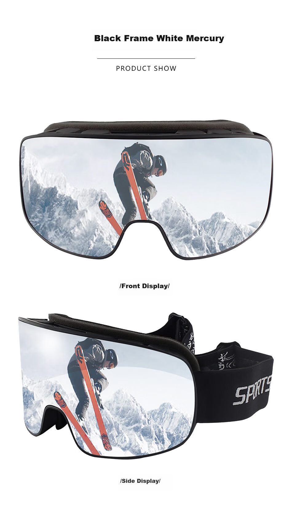 SooGree Ski Sports Prescription Glasses Anti-Fog Protective Goggles Mountaineering Cycling Outdoor Windproof Unisex Professional Myopia 5