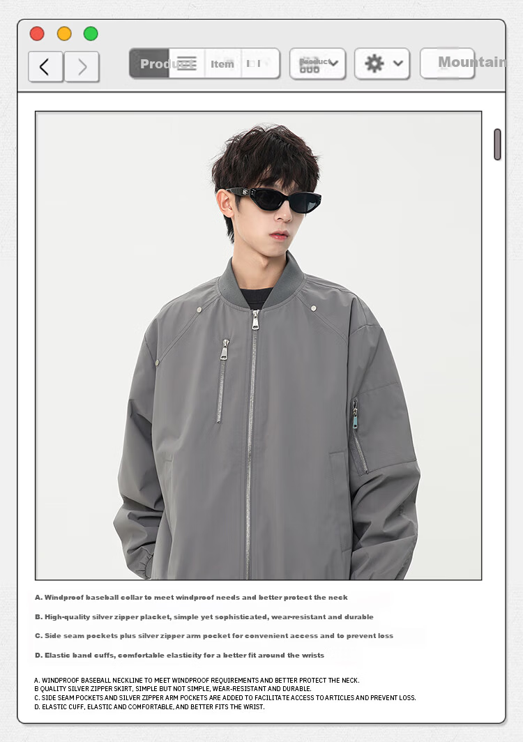 Homlean Men's Casual Jacket Autumn Versatile Loose Fit Long Sleeve Coat Simple Workwear HF58 Phantom Black L 11
