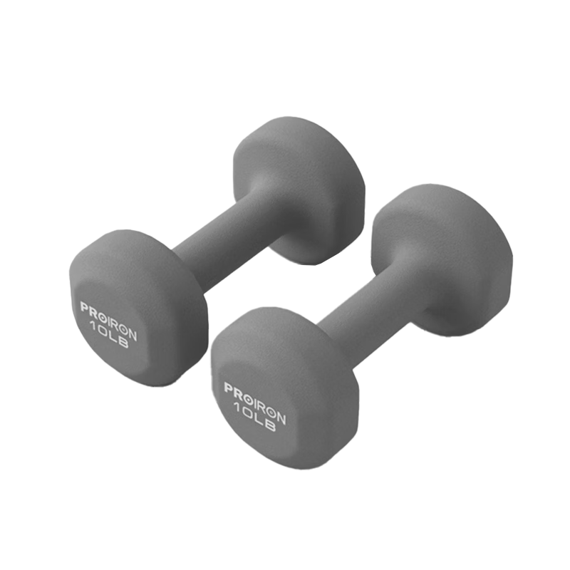 PROIRON Puli'ai Coated Frosted Dumbbells for Men And Women, Home Fitness Dumbbell Set, 5 Kg * 2