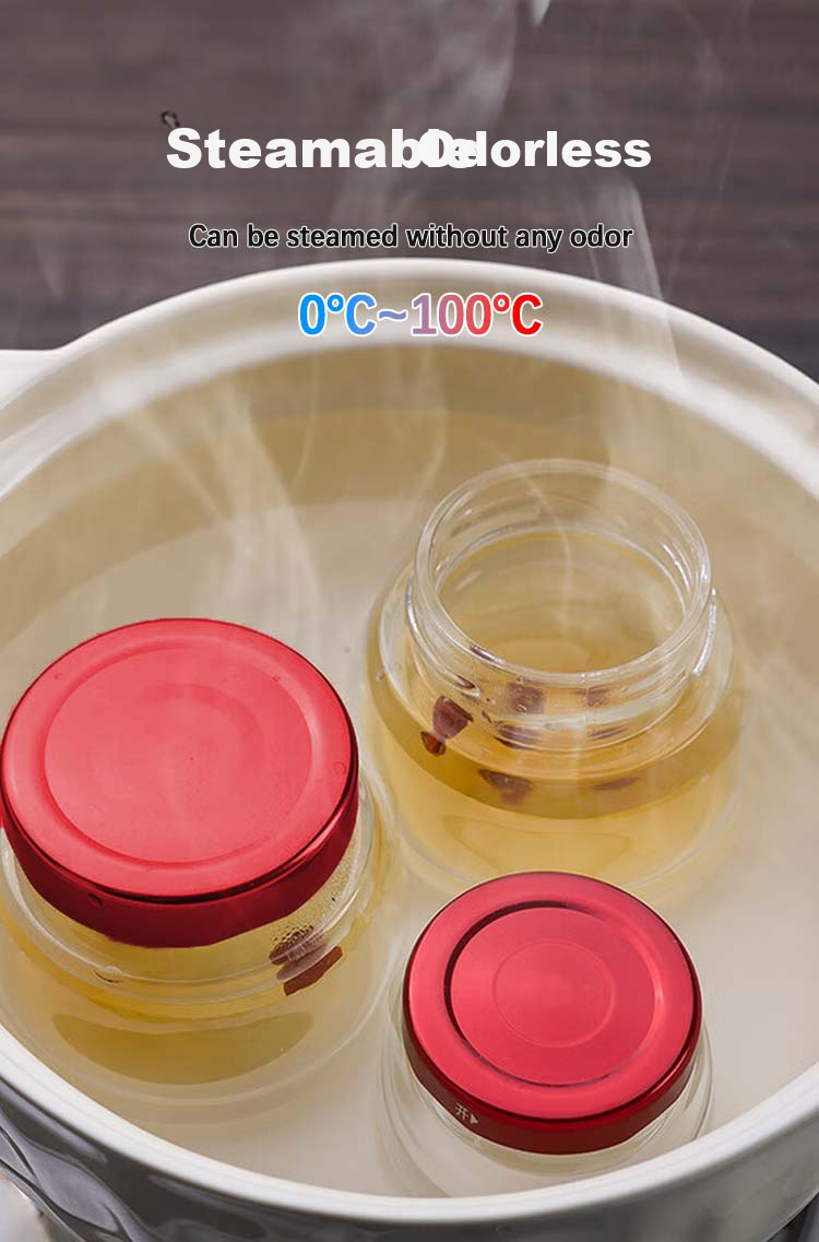 Edo Ceramic Double-Handle Heat-Resistant Stewing Pot with Lid 450ml for Bird's Nest and Sea Cucumber Double Boiler Soup Bowl 7