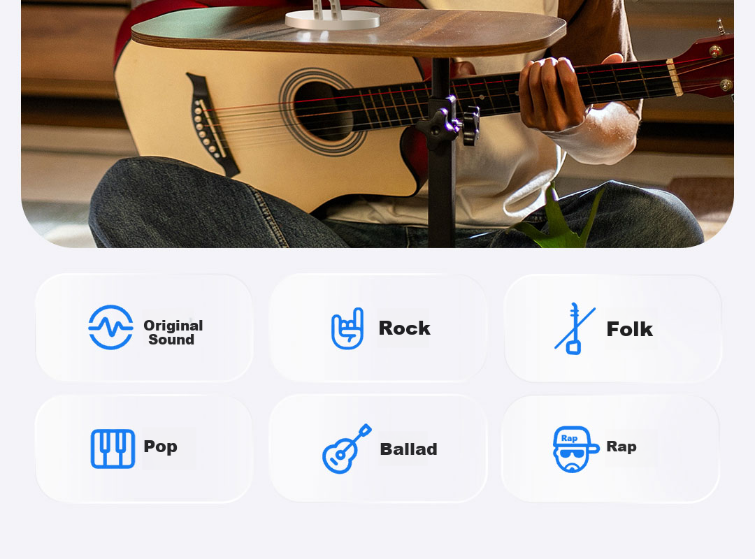 Maono Wireless Microphone Live Singing KTV Condenser Microphone Professional Built-in Sound Card Computer Mobile Recording Dedicated Device Software Reverb Tuning DM40Live Desktop Model 6