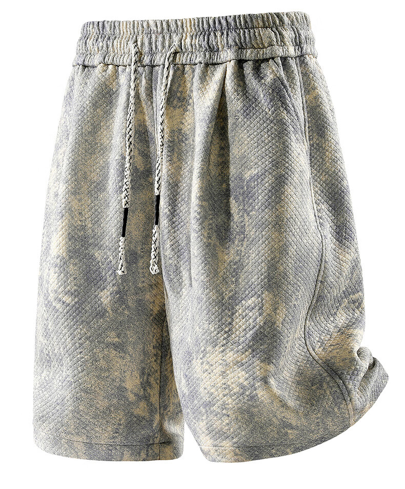 MiiOW Men's Summer Outdoor Sports Breathable Loose Fit Casual Five-Point Beach Shorts Apricot Gray M 6
