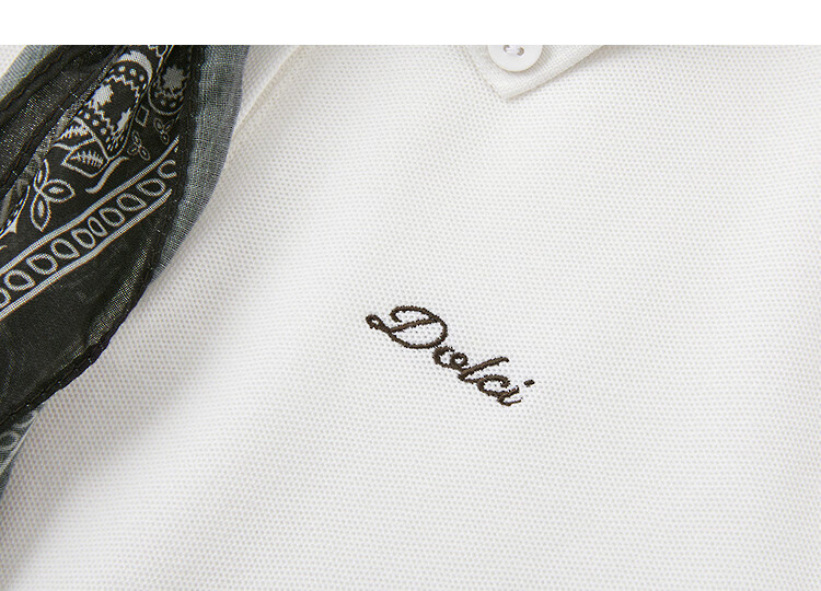 Demana [Refreshing Cloud Oxygen Cotton] Summer Pique Mesh Polo Collar Ribbon Embroidered Slim Fit T-Shirt for Women Premium Feel 17