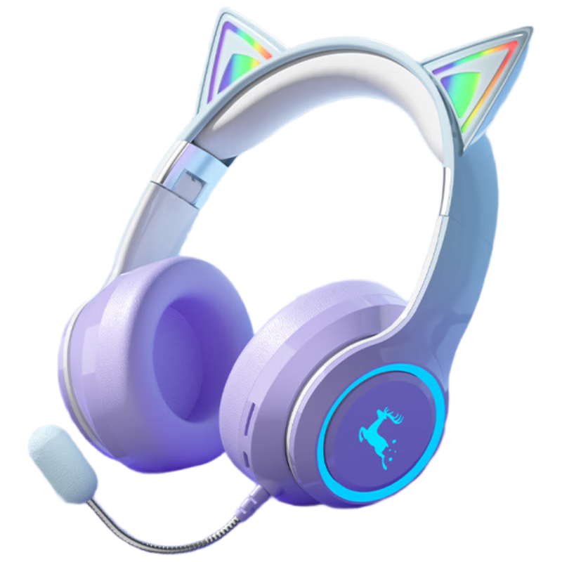 EZHK Children's In-Ear Monitor Headphones Noise-Canceling Bluetooth Over-Ear Headset for Students Ages 6-15 Reading and Learning Gift for Boys and Girls