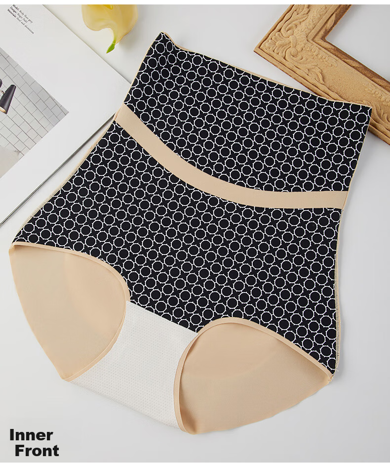Xueqiman High-Waist Women's Panties 2026 New Slimming Tummy Control Butt Lifting Seamless Waist Shaping Boyshorts 12