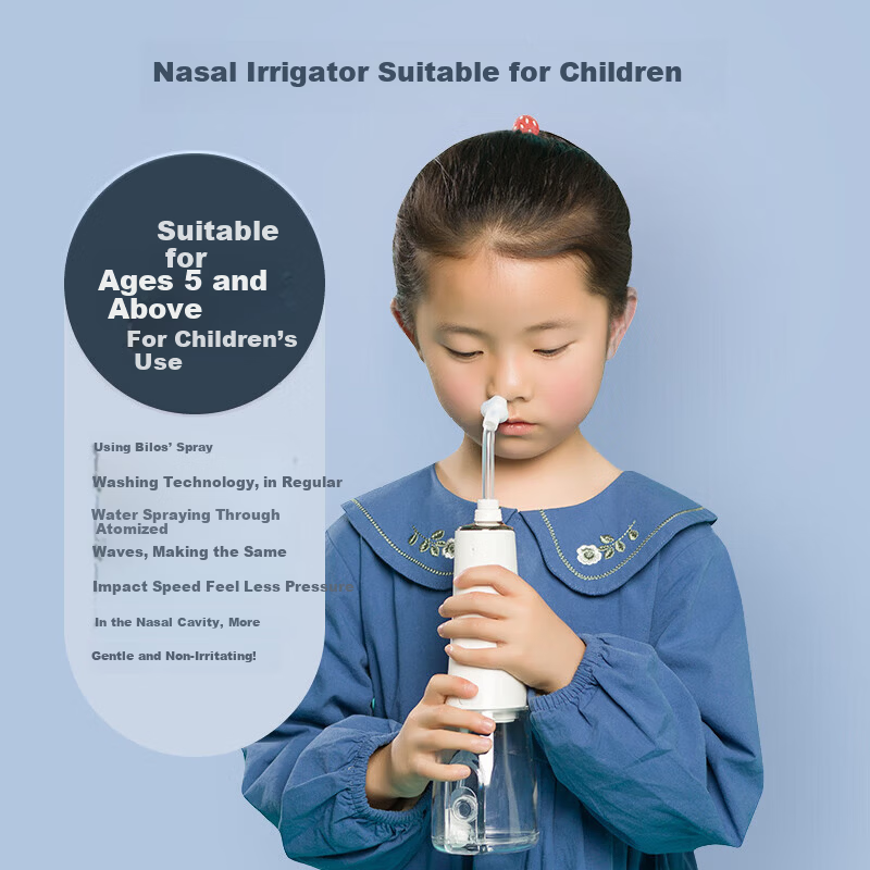 BILESHI Electric Oral Irrigator and Nasal Washer for Adults and Children, Sinusitis Relief Nasal Spray, Home Nasal Cleaner, Nasal Congestion Relief Device, Gift for Men and Women Valentine's Day