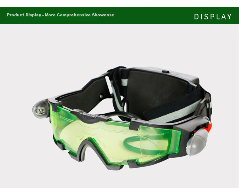 DRATRA Cycling Glasses Night Vision Sunglasses Windproof Mountain Bike Glasses Running Motorcycle Bicycle LED Protective Goggles 4
