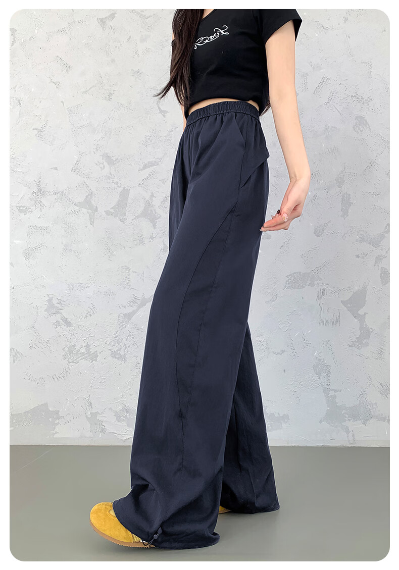 LangSha Quick-Dry Cargo Pants for Women, Spring And Summer Lightweight Style, 2026 Latest Straight-Leg Casual Versatile Wide-Leg Two-Way Tactical Sports Pants 4