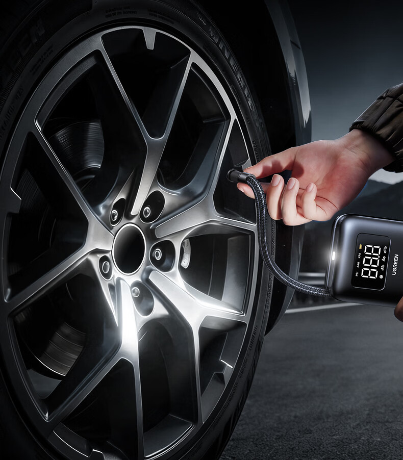 UGREEN Wireless Car Inflator Electric Air Pump Portable Tire Inflator for Tesla Xiaomi BYD Cars 17