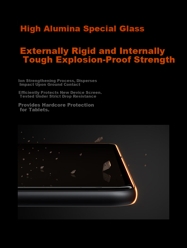 Kustar Tempered Glass Screen Protector for Huawei MatePad Edge 14.2-inch 2-in-1 Tablet, Explosion-Proof, Drop-Resistant, Anti-Fingerprint, High-Definition, High Transparency Full Coverage Film 3
