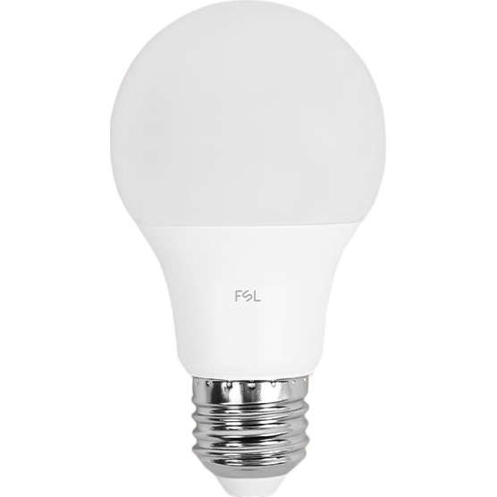 Foshanzhaoming (FSL) LED Bulb, Ultra-Bright, High Color Rendering, Energy-Saving Globe Light, High-Power Illumination Lamp, E27 Screw Base, 5W, Cool White 6500K