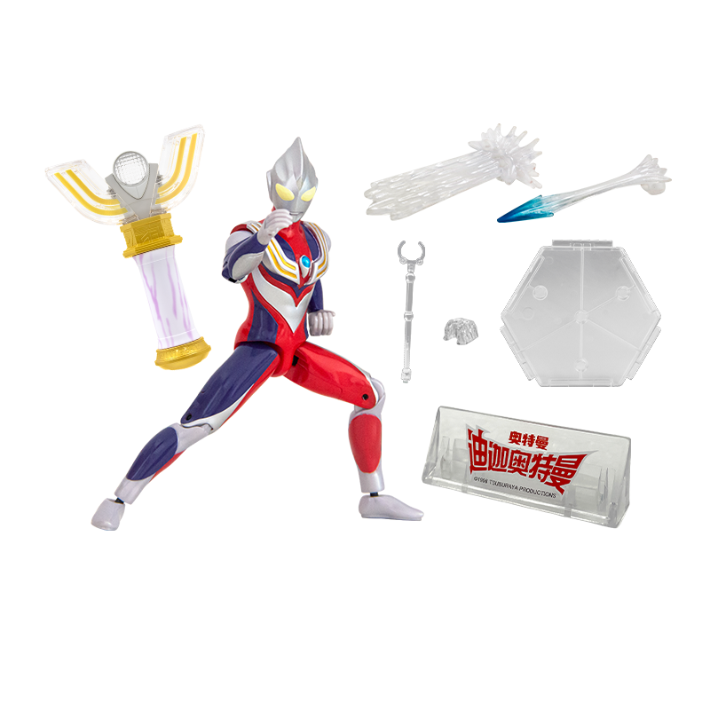 BANDAI Ultraman Tiga - Tiga Divine Light Stick 30th Anniversary Commemorative Set Children's Day Gift (Chinese Version)