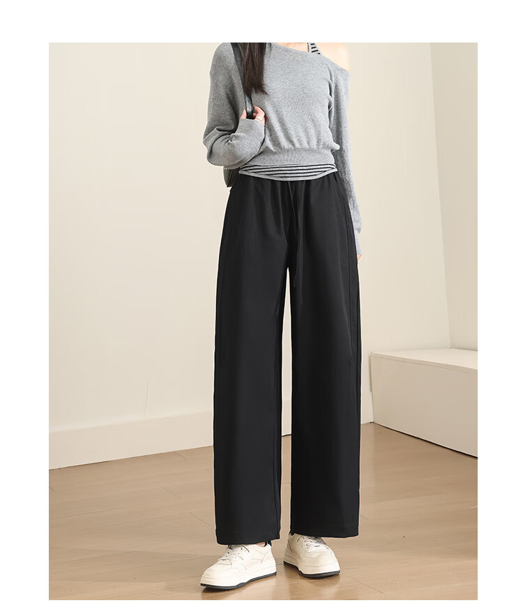 Free Style Women's 9/10 Length Wide-Leg Pants Summer Thin High Waist Draped Curved Hem Carrot Harem Casual Trousers 2026 New Arrival 14