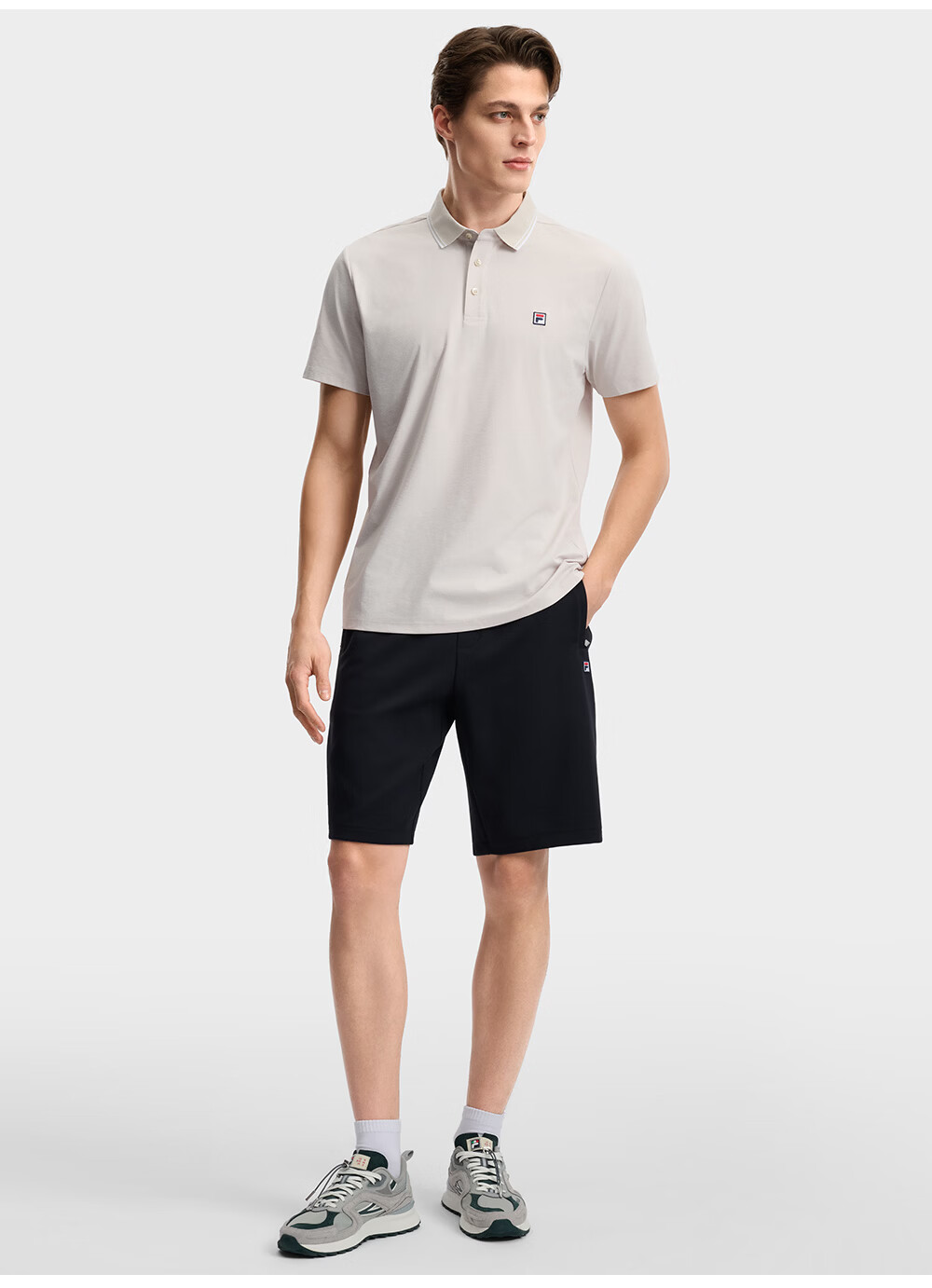 FILA Official Men's Knitted Five-Point Shorts 2026 Summer Tennis Sports Sun Protection Shorts 24