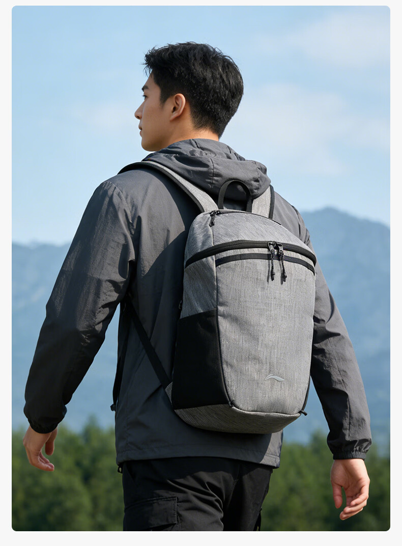 LI-NING Backpack Hiking Mountaineering Sports Outdoor Cycling Portable Commuter Unisex College Student School Travel Bag 14