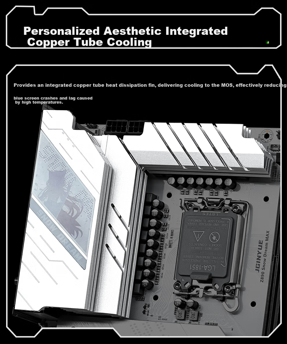 Jingyue H810M-D Motherboard DDR5 Desktop Motherboard Core Ultra5 225F/225/230F/235/250K (Intel H810/LGA1851) 4
