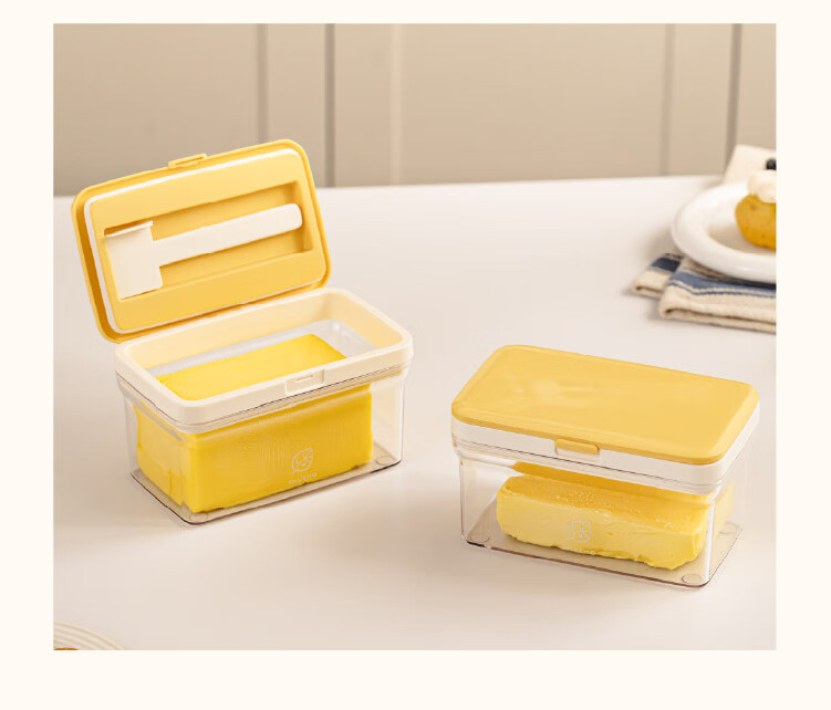 Shuke Butter Box Storage Container with Lid Refrigerator Storage Box Jar Butter Cutter Cheese Slicer 14