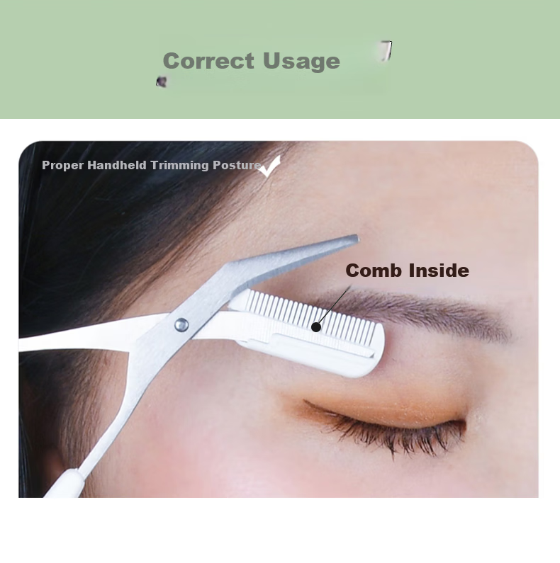 Keqi Anti-Slip Slant Tip Eyebrow Tweezers Hair Removal Tweezers Beard Plucking False Eyelash Tweezers 1 Piece Beginner Makeup Artist 8