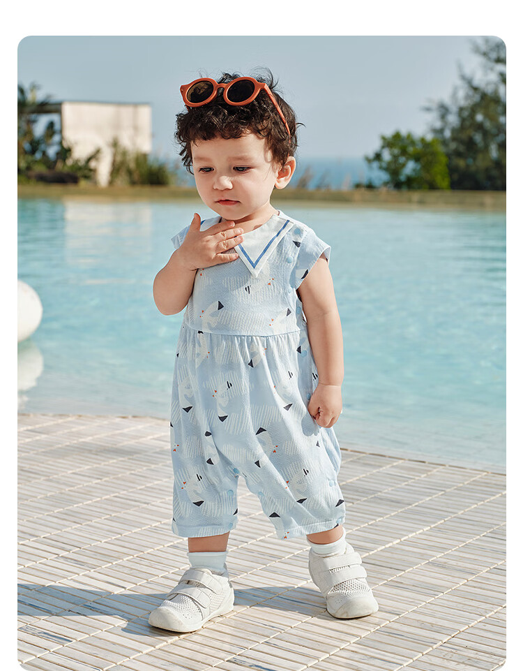 Balabala [balaOne] Baby Romper Infant Jumpsuit 2026 Fresh Natural Cute Adorable 8