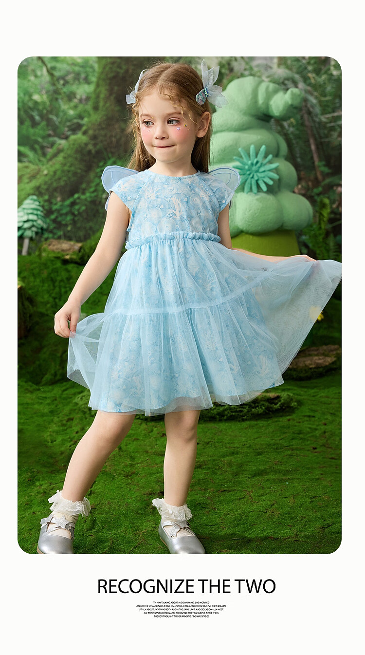 ASK JUNIOR Kids Summer Mesh Princess Dress Toddler Vacation Style Dress 11