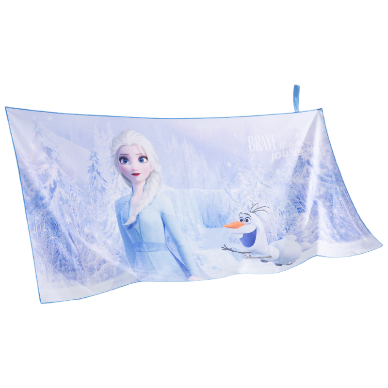 Disney Kids Quick-Dry Swimming Towel Beach Towel Bath Wrap Absorbent D96001S Elsa Princess Blue