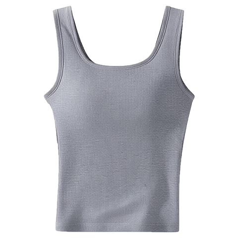 Herbal Original Color Women's Camisole 10A Antibacterial with Chest Pad, Bra-Free, Camellia Moisturizing, Wearable as Outerwear or Base Layer Top