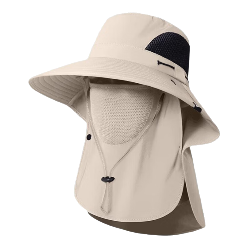 CARTELO Men's Sun Protection Hat UV Protection Outdoor Fishing Bucket Hat Summer Face Cover Sun Hat
