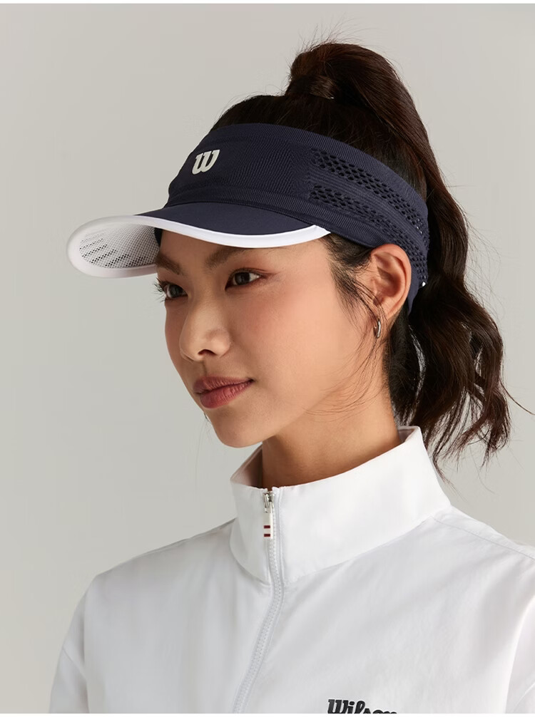 Wilson New Unisex Classic Lightweight Breathable Adjustable Open-Top Sports Casual Trendy Tennis Cap 2