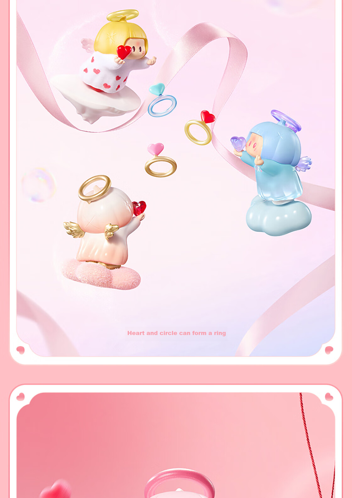 MINISO YOYO Ring Cupid Icon Box Blind Box Figure Right-Right Sauce Ornament Toy Birthday Gift for Girls Display Box 9