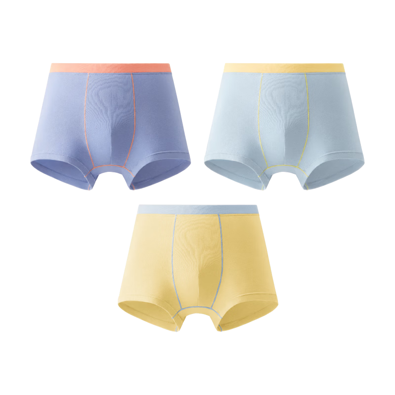Bananain 355C Children's Underwear, Boys And Girls Boxer Briefs, Cotton-Like Feel, 10A Antibacterial, for Ages 3-6 Teenagers And Babies, 3 Pieces