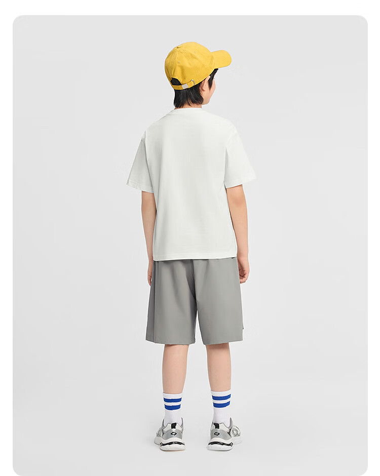 Balabala Boys' Short Sleeve Set Children's Two-Piece Outfit 2026 New Summer T-Shirt and Pants Cool and Comfortable 36