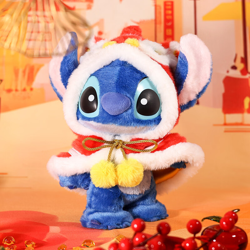 Disney Stitch Lion Dance Figurine Desk Ornament Birthday Housewarming Gift