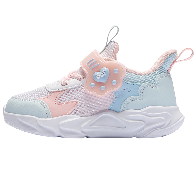 361° Children's Shoes Spring And Autumn Girls Infant Toddler Lightweight Soft Casual Shoes Second Stage Walking Shoes Pink Size 24