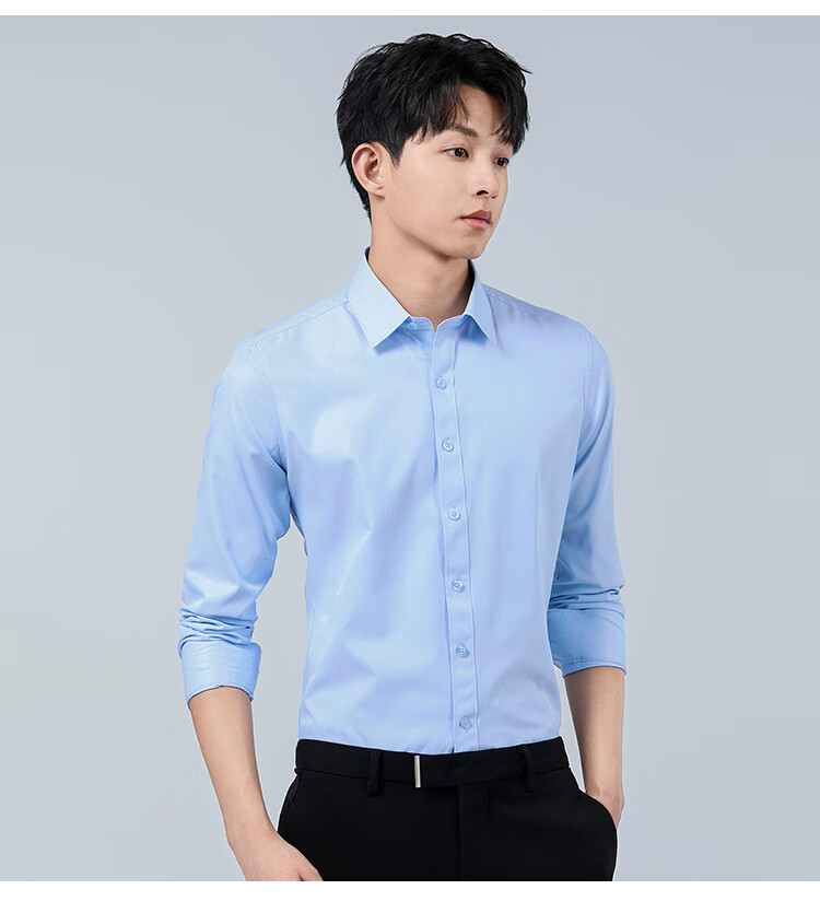 ROMON Men's Short Sleeve Cotton Solid Color Business Casual Lightweight Breathable Shirt White (Short) L 26