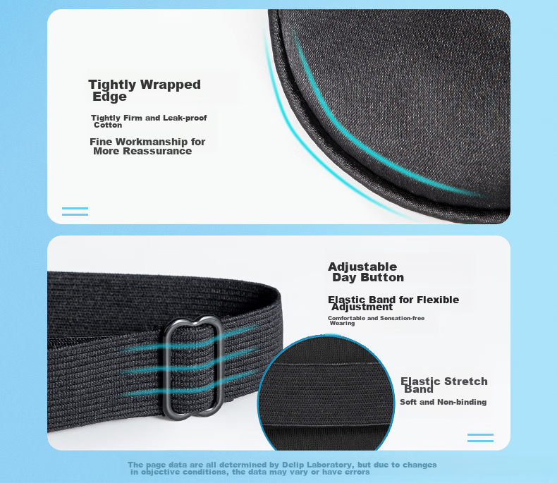 Delipow Sleep Mask, Light-Blocking, Thin And Breathable, Ice-Cooling, Adjustable, Comfortable for Travel Naps And Sleeping, Suitable for Both Men And Wome 8