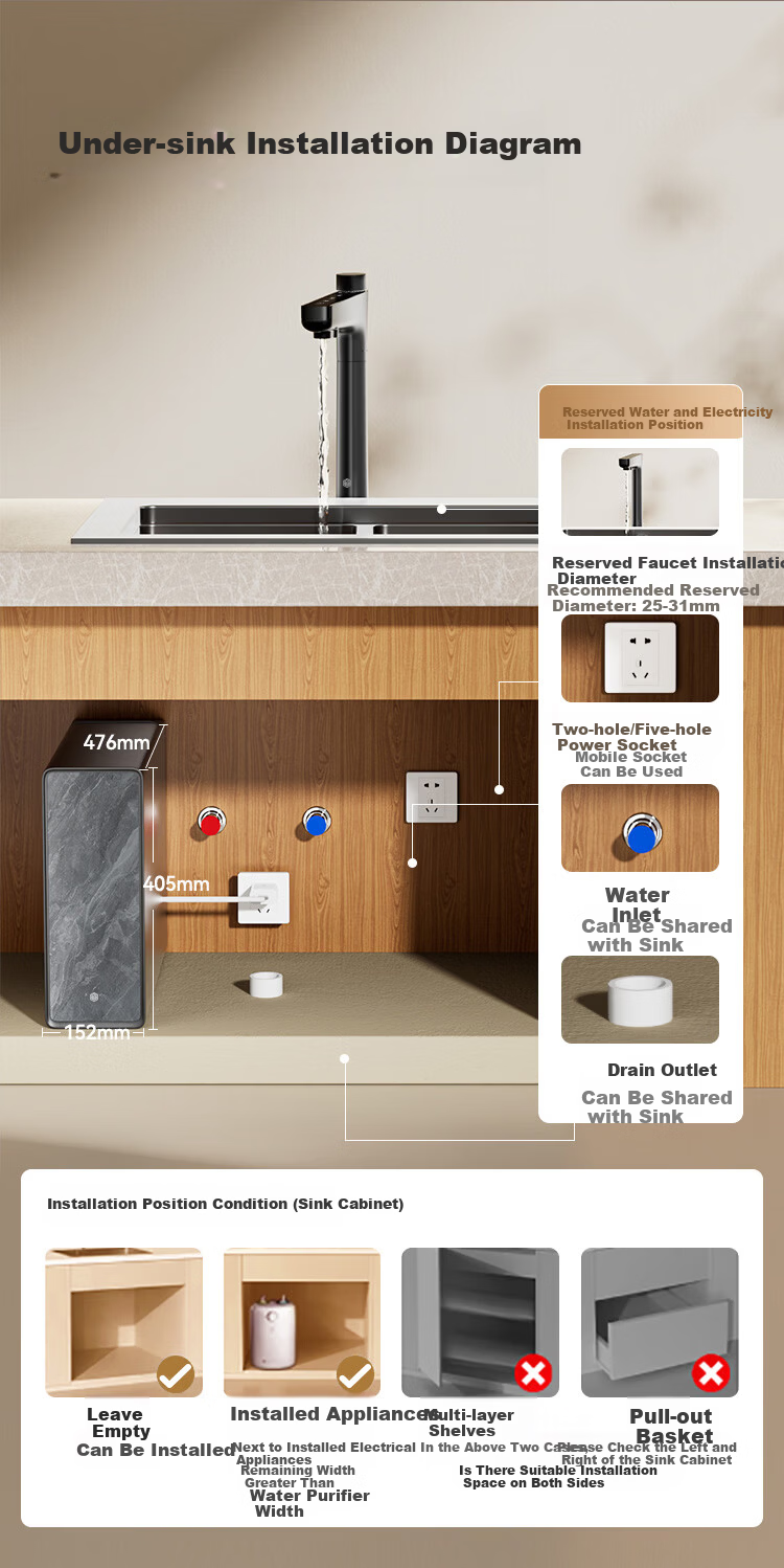 JD Jingzao Lingxi Feiyue 1800 Home Water Purifier with 0 Scale Inhibitor DuPont Dow RO Membrane Baby Safe Reverse Osmosis 1600G Flow Rate 4.75L/min 18