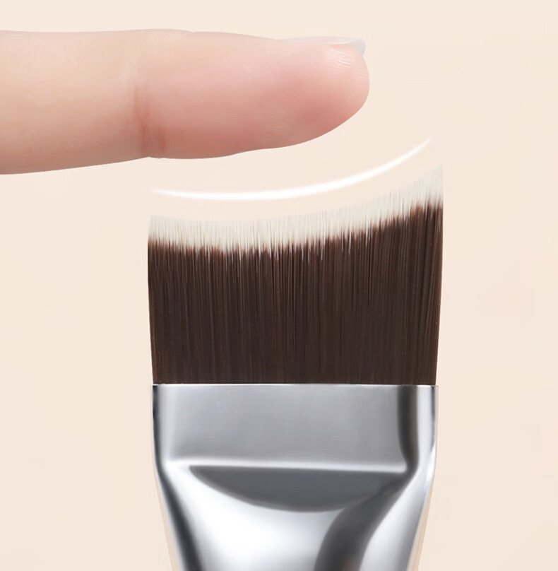Huayang Green Cloud Mermaid Foundation Brush - 1 Piece, Non-Powder Absorbing, Streak-Free Makeup Brush, Cangzhou Cosmetic Brush 9