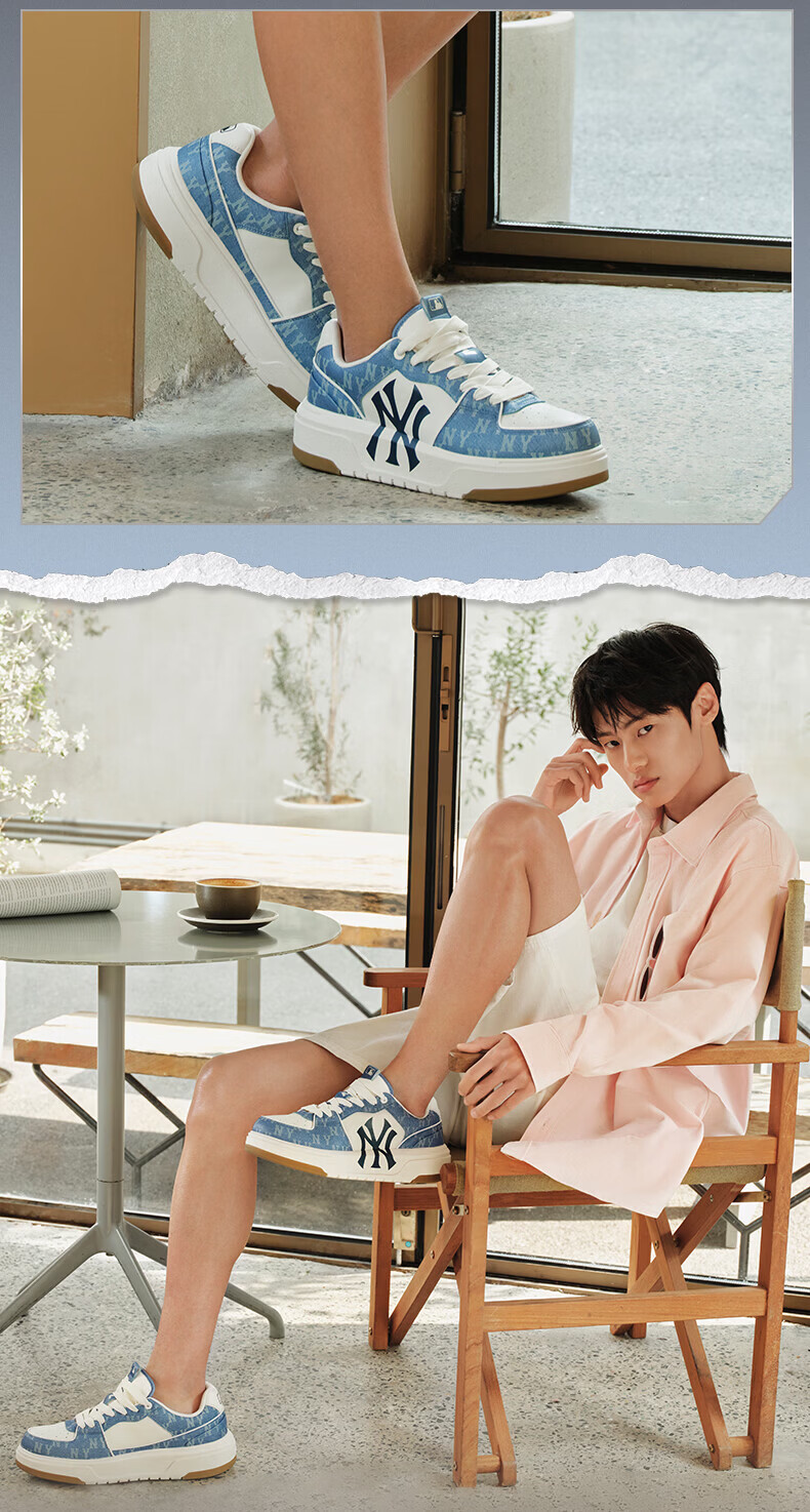 MLB Unisex Vintage Denim Style Senior Shoes New Year Valentine's Day Gift 3ASXCLD4N-50NYS-245 9
