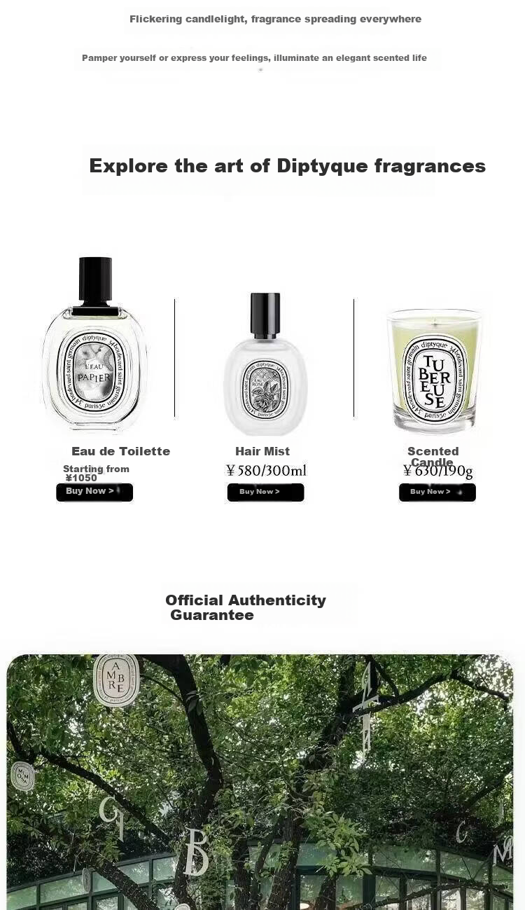 Diptyque Scented Candle Gift Set (Berry 70g + Rose 70g) Women's Day Birthday Gift for Girlfriend 1