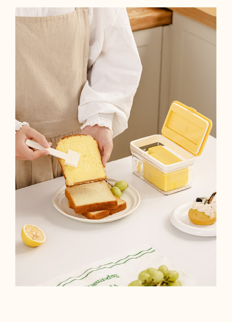 Shuke Butter Box Storage Container with Lid Refrigerator Storage Box Jar Butter Cutter Cheese Slicer 4