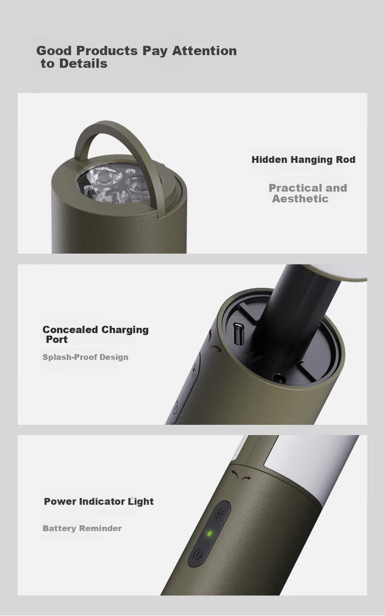 NexTool Outdoor Home Multifunctional Wukong Camping Lantern Tent Ambient Rechargeable Hanging Light Adjustable Height Flashlight 18