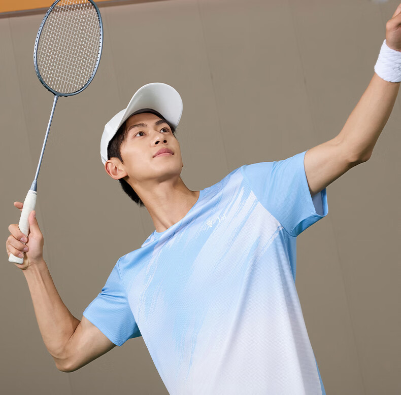 361° Men's T-Shirt Spring Summer Winning Badminton Quick-Dry Loose Printed Short Sleeve Top 652627102-1 15