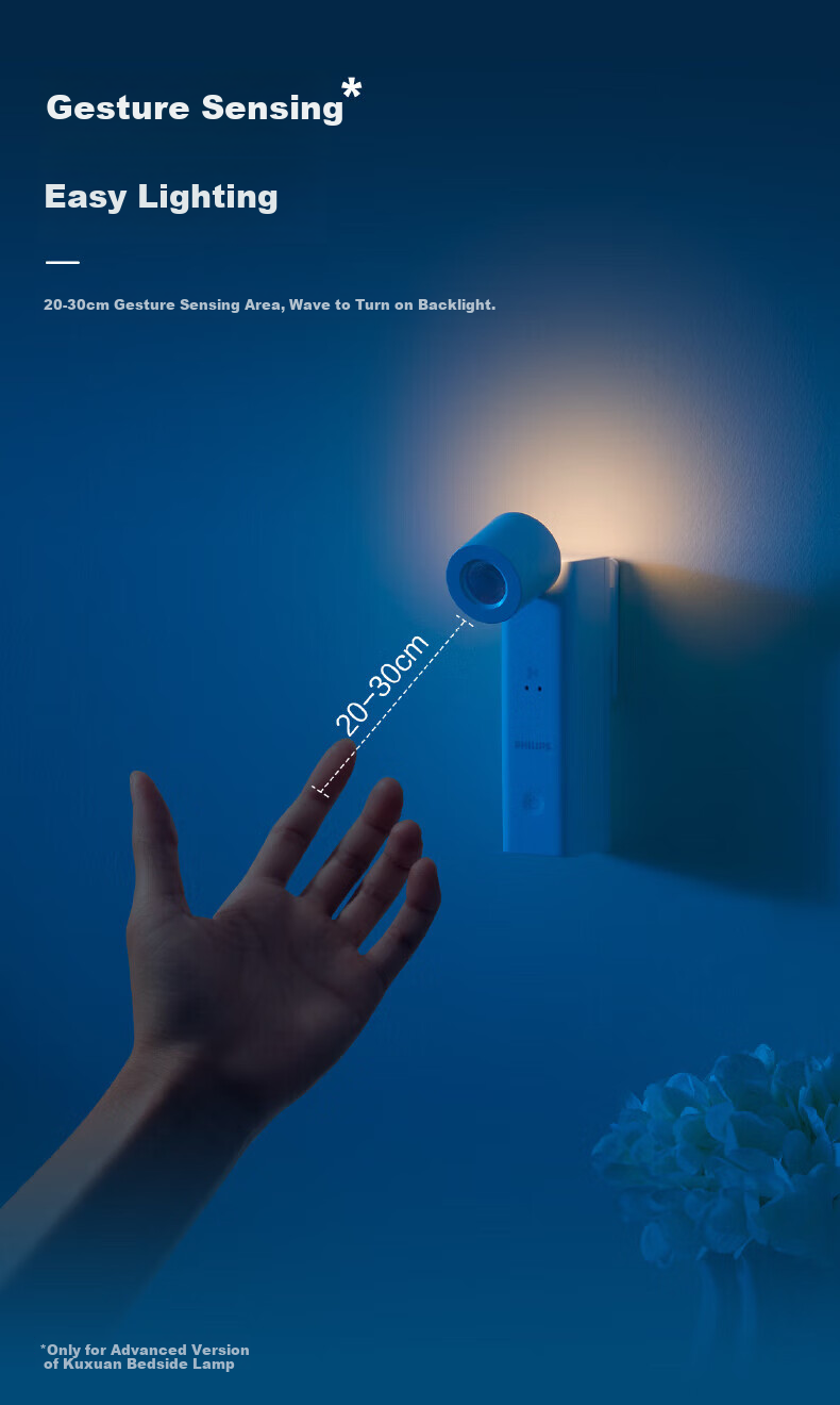 PHILIPS Full Spectrum Portable Rechargeable Sensor Touch Long Battery Life [Sensor Version] 1800mAh Hand Wave Sensor Light 11