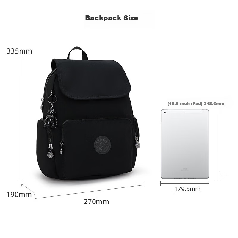Kipling 2026 New CITY ZIP S Boundless Black Backpack Birthday Gift Holiday Gift Infinite Black