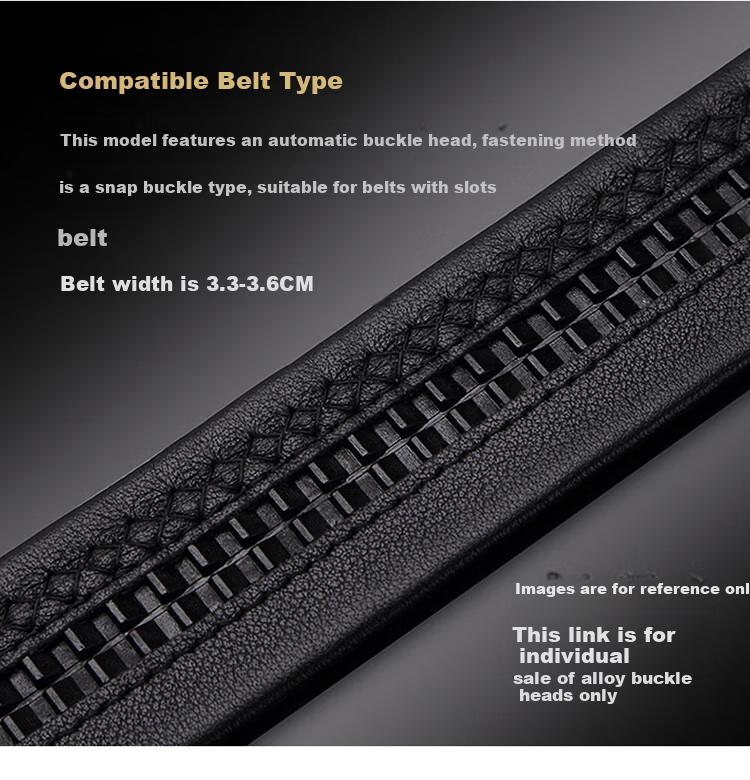 CROCODILE Men's High-End Alloy Automatic Buckle Belt Head Accessory K36D688 6
