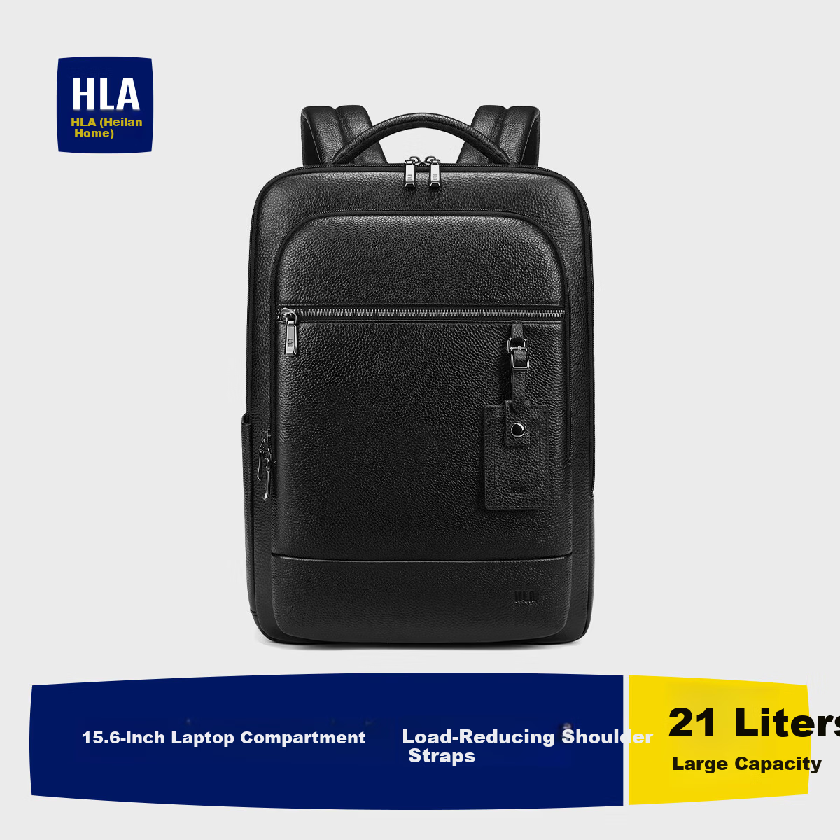 HLA Men's Large Capacity Laptop Backpack Business Casual Travel Commuter Lightweight Backpack