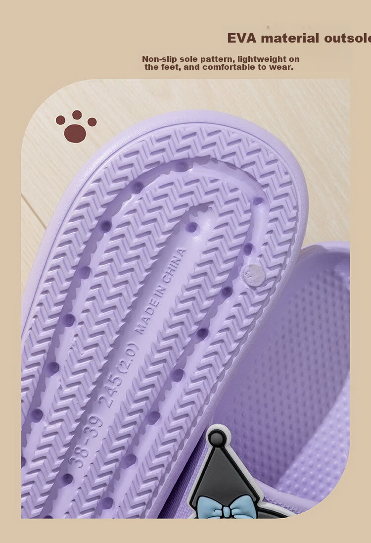 Hello Kitty Children's Summer Indoor Non-Slip Girls' Slippers Parent-Child Style 252641ZS Size 38 6