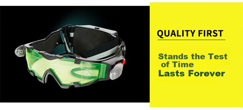 DRATRA Cycling Glasses Night Vision Sunglasses Windproof Mountain Bike Glasses Running Motorcycle Bicycle LED Protective Goggles 3